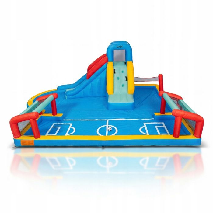 Château Gonflable AONESY Avec Toboggan Aquatique, Jets D'eau, Basket Et Foot – 3-8 Ans – Intérieur/extérieur – Gonflage Rapide 2 Min – Cadeau été
