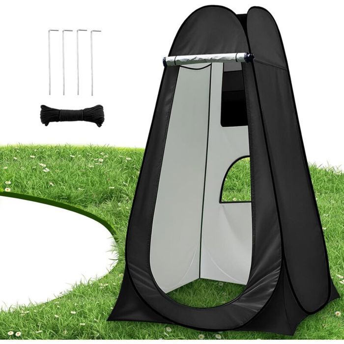 Tente De Douche Pop-up Anti-UV – Cabine Portable Pliable Pour Camping, Plage, Pêche, Change Vestiaire – Avec Sac De Transport, Vert