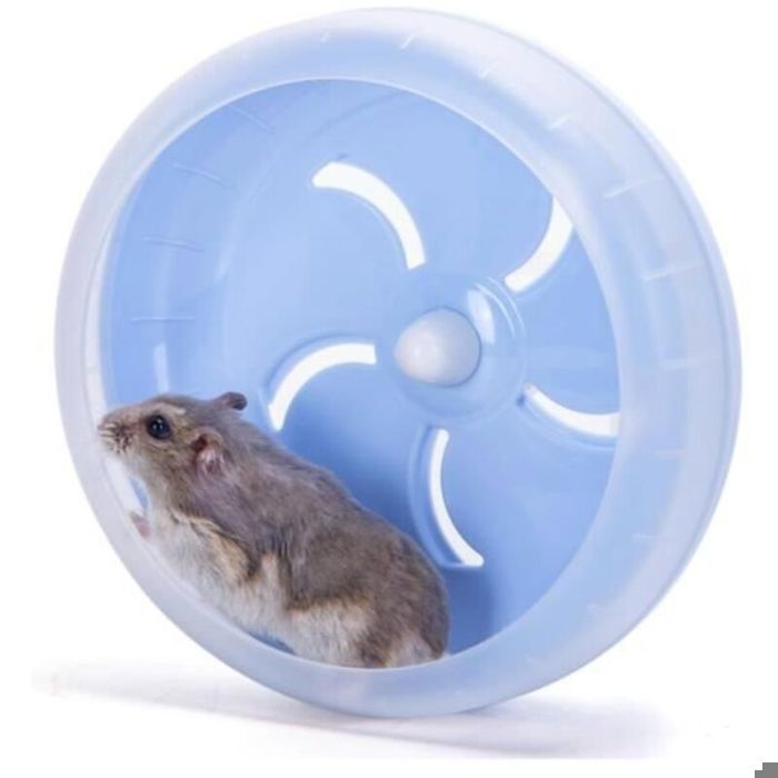 Roue dexercice silencieuse 175 cm pour hamster – Sécurisée & Facile à installer