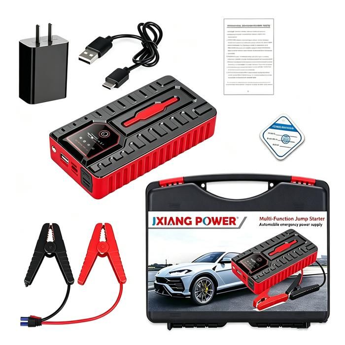 Démarreur de voiture portable car jump starters démarrez la voiture immédiatement dédiée aux besoins de sécurité et durgence