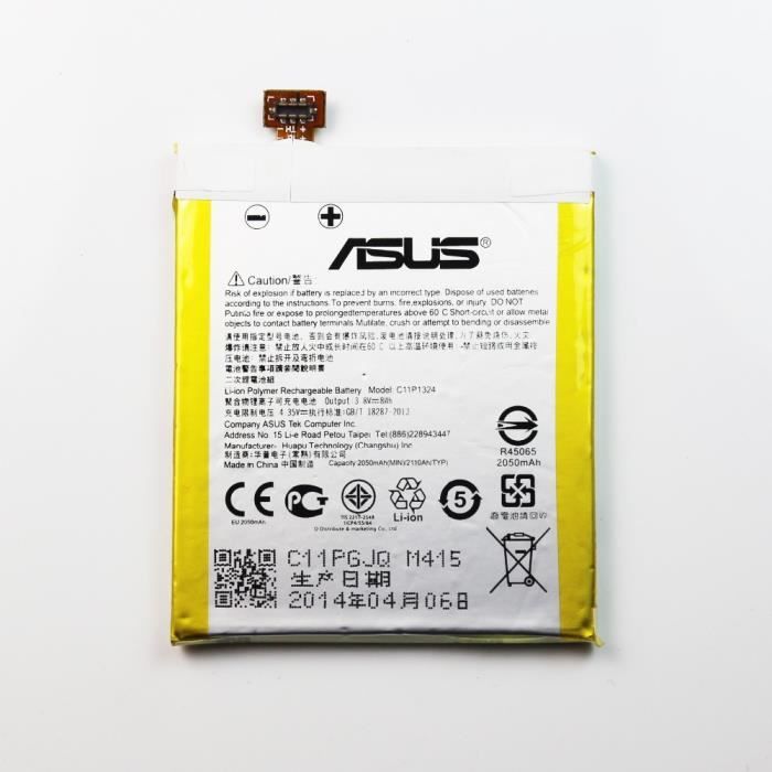Origine Batterie de remplacement pour téléphone portable Smartphone Asus ZenFone 5 ZenFone 5 LTE C11 P1324 C11P1324 Bulk