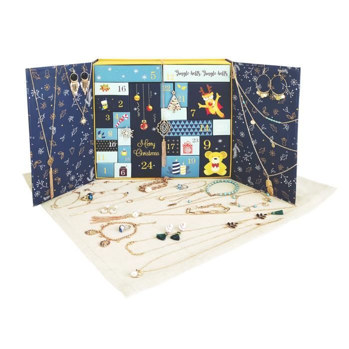 Grande Calendario Dell'Avvento Tradizionale Tedesco – 24 Porte 355x260 Mm, Con Versetti Biblici E Glitter, Design Tre Re Magi E Natività (rs759)
