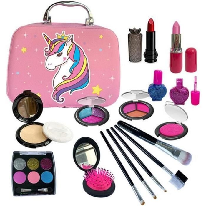 Aomig Maquillage Enfant Jouet Filles, Kit De Coffret Maquillage Enfant