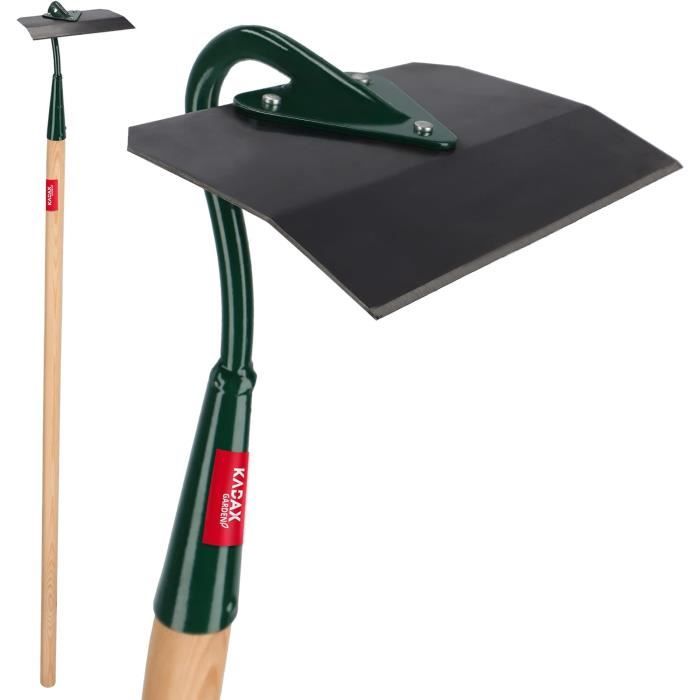 Binette Jardin KADAX - Manche Bois, Tête Métal 16cm, Désherbage Et Ameublissement