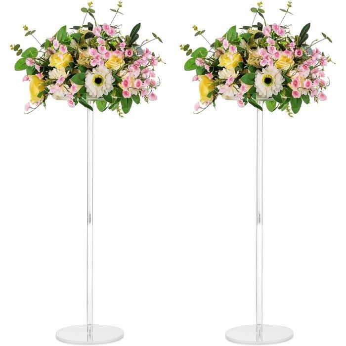 Vase à Fleurs En Acrylique Transparent - Pièce Maîtresse Florale