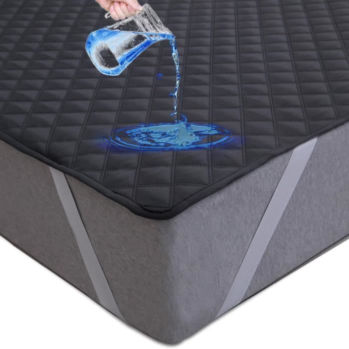 Protège-matelas Imperméable 200x220 Cm - Surmatelas Respirant Avec Poche Profonde 30 Cm | Lavable En Machine