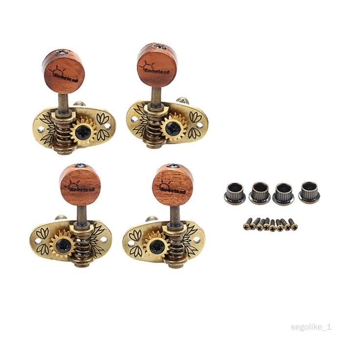 6 Chevilles Mécaniques Pour Guitare - Métal Argenté - Accordeur Précision - Débutant Et Réparation