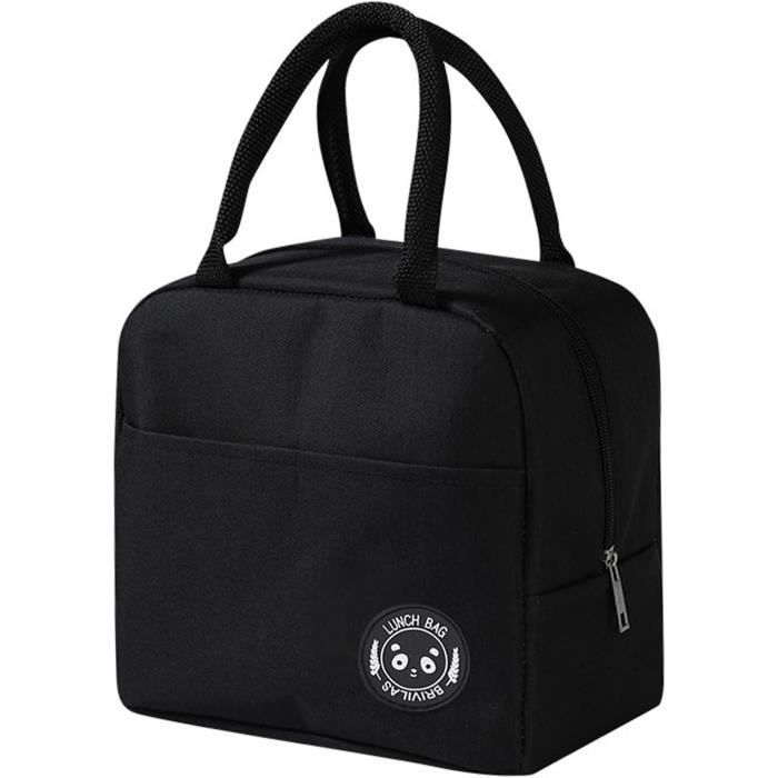 Sac à lunch isotherme portable garder au chaud déjeuner boîte à lunch pour les adultes (gris