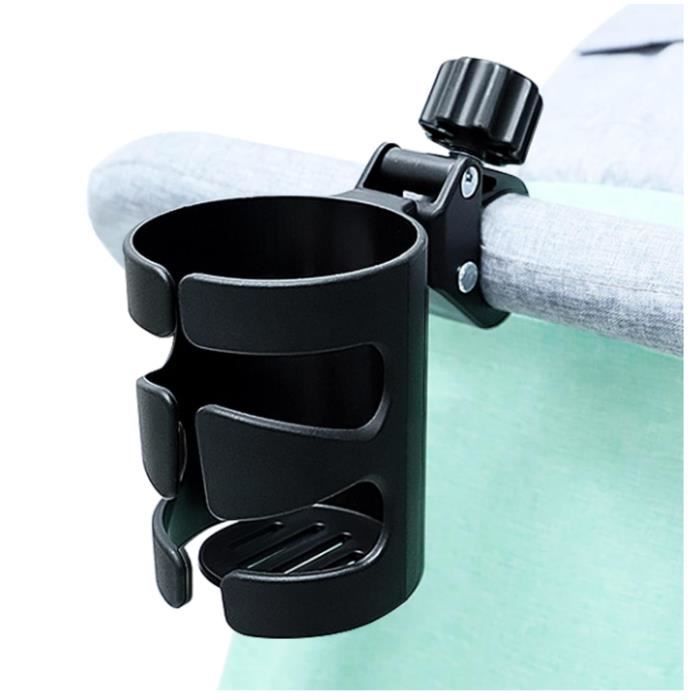 Porte-gobelet pour Poussette Porte-Bouteille Universel pour Poussette Vélo Scooter Trottinette avec Rotation à 360°