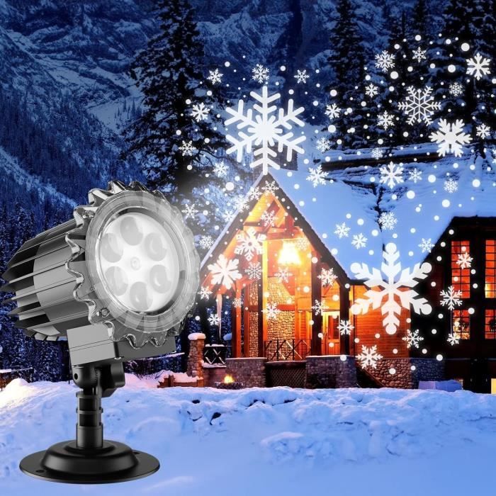 Noël Océan Vague Flocon De Neige Lampe Projecteur ... – Grandado