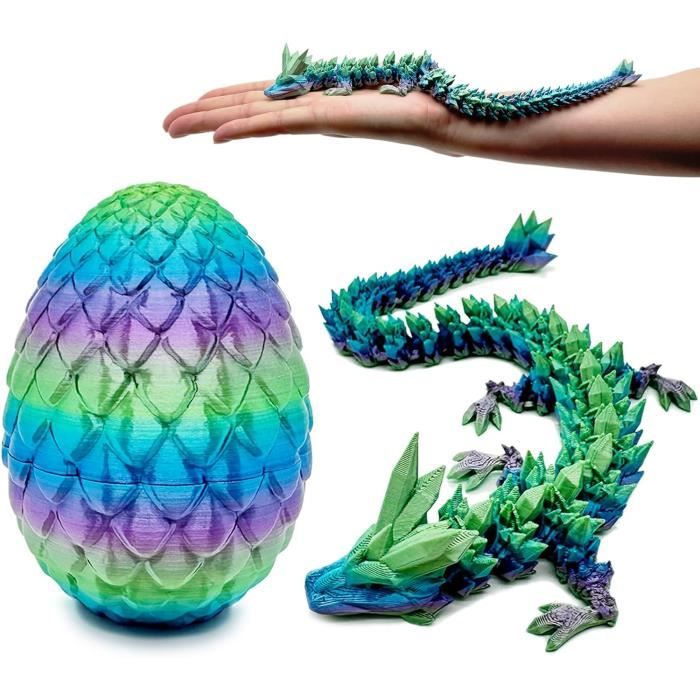 Napfeny - Œufs de dragon imprimés en 3D avec un dragon à l'intérieur, œuf de dragon