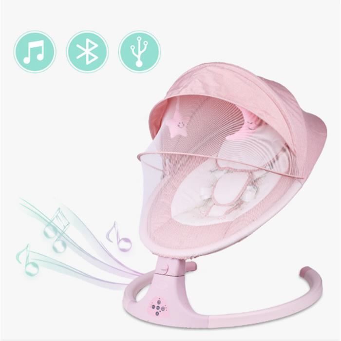 Nouveau Transat Balancelle Electrique Nouveau Ne Bebe Dormir Balancoire Avec Coussin De Siege Rose Cdiscount Puericulture Eveil Bebe