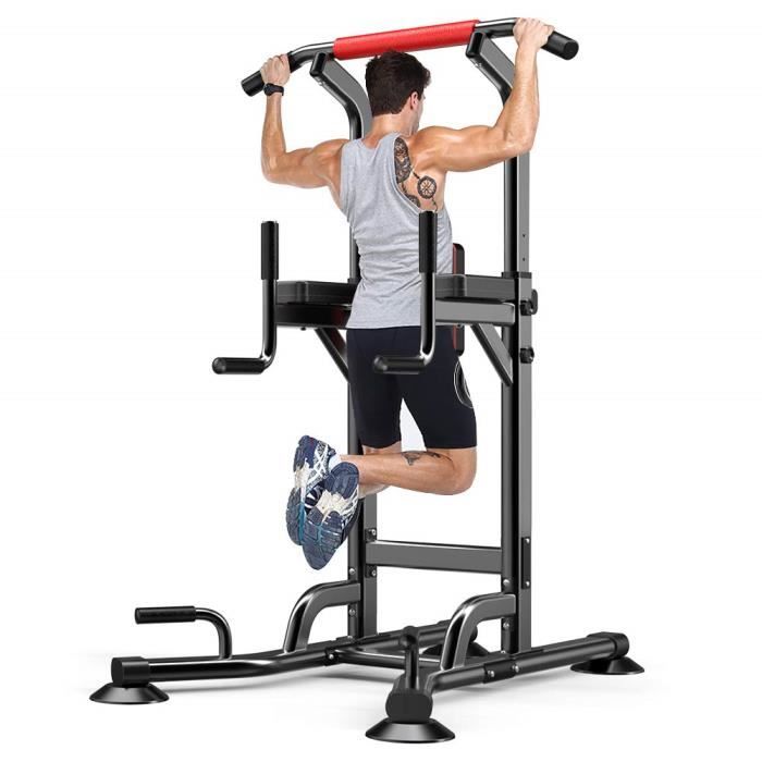 330lbs Chaise romaine Station traction dips multifonctions barre de traction dip