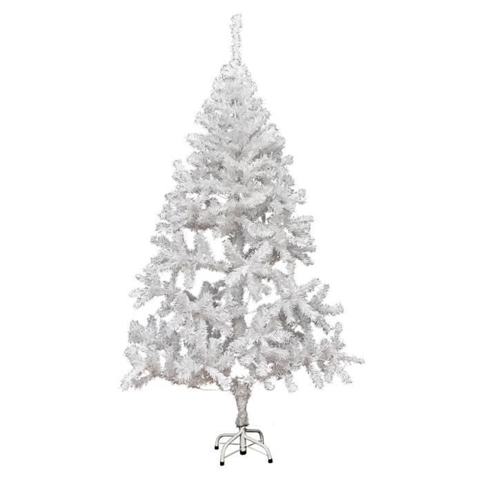 Magnifique Sapin de Noel artificiel blanc 180 cm - Cdiscount Maison