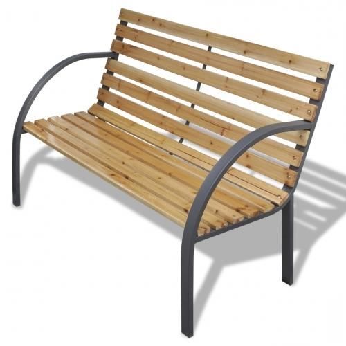 Banc De Jardin Bois Et Metal Achat Vente Banc D Exterieur Banc