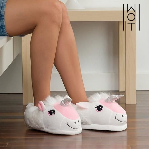 Chaussons en forme de licorne Pantoufle drole marrante cadeau