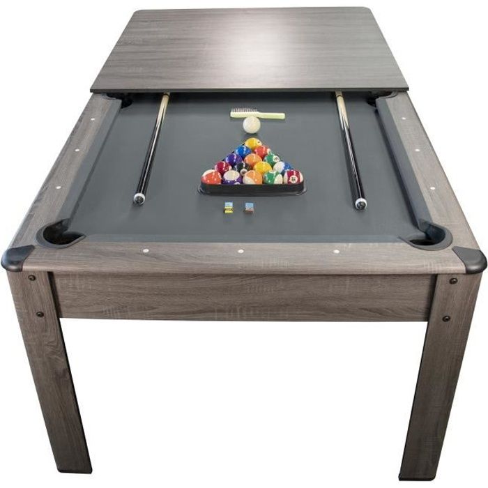 Table de Billard Americain HARMONY 6Ft - Gris et Tapis Gris