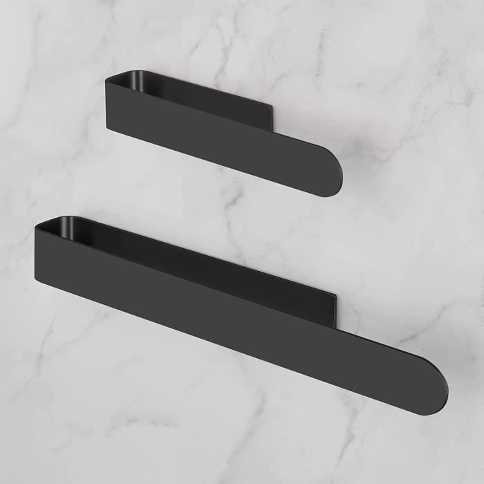 AGUA CANADA Danila Barre Porte-Serviette de 24 po. en Noir Mat | Home