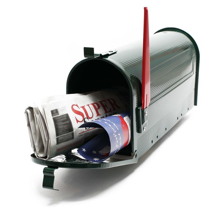 Boite aux lettres Style américain Design Couleur verte Boite postale sur pied US Mailbox - 60146