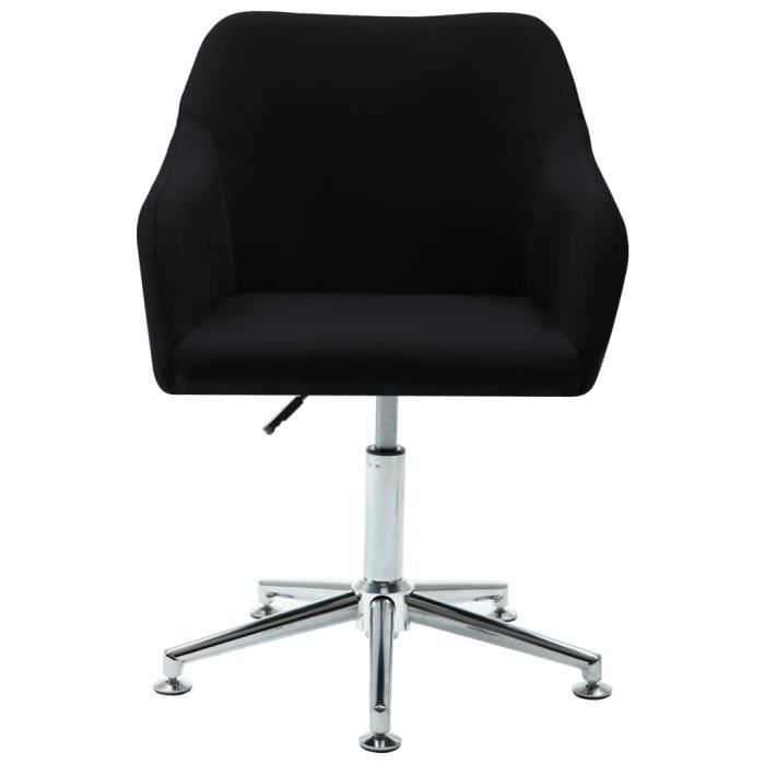 fauteuil de bureau pivotante - super - chaise de bureau scandinave - noir tissu