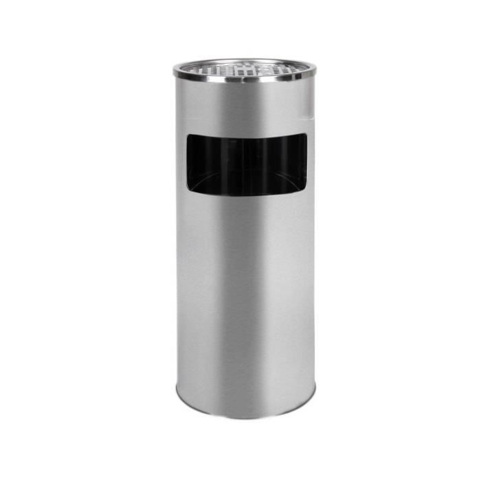 Cendrier sur pied avec poubelle en acier chrom/é Cendrier Poubelle Cendrier Mx2076/ BL Silver