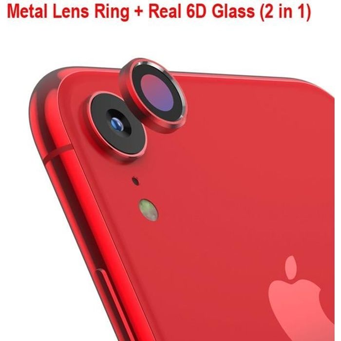 Protecteur d'écran d'objectif de caméra arrière pour iPhone XR 6D Film de  verre trempé + anneau de Protection d'obje - JCSGHMA03878 - Cdiscount  Téléphonie