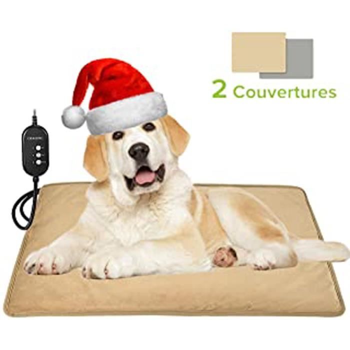 Tapis Chauffant Chat Exterieur Coussin Chauffant Chien Domestique Electrique 75 45cm 3 Reglages De Temperature Minuterie Bas Cdiscount Jardin