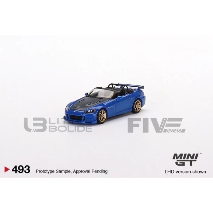 Voiture Miniature de Collection - MINI GT 1/64 - HONDA S2000 (AP2) - Mugen Monte Carlo Blue Pearl - MGT00493-L