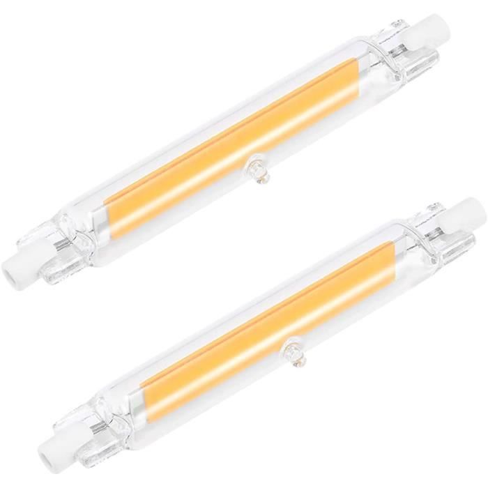 R7S/R7S LED Ampoules R7S LED 78/118mm COB Lampe Tube En Verre Blanc Chaud /Froid 