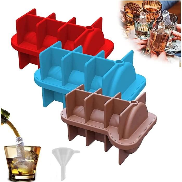 3Pcs Adult Prank Ice Cube Mold,Novelty Silicone Ice Cup Tray Set
