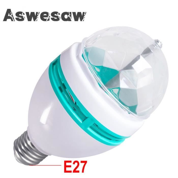 Boule à Facettes LED 6 Couleurs - 18W, Avec Télécommande, Pour Fête, Disco, Maison - 7