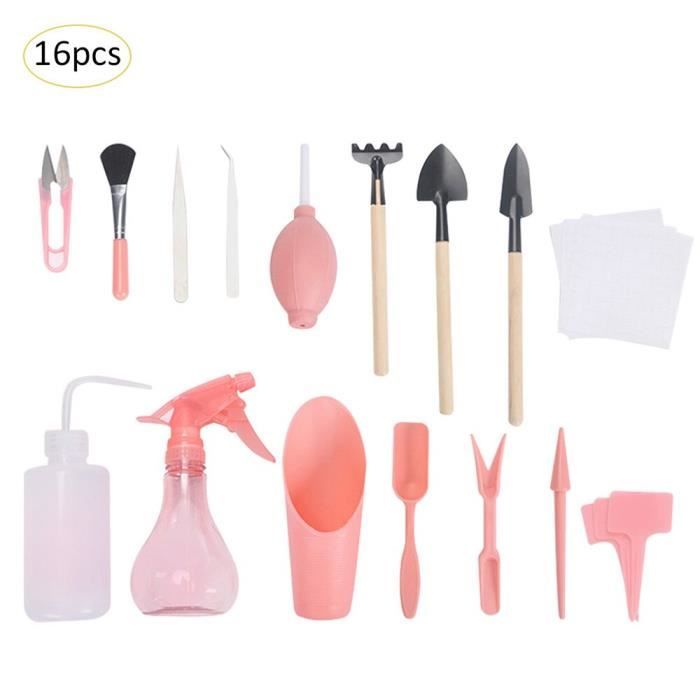 Kit De 3 Petits Outils De Jardin - Pelle, Transplantoir, Râteau - Manche En Bois, Métal Durable - Parfait Pour Cactus, Plantes Grasses, Petits Pots