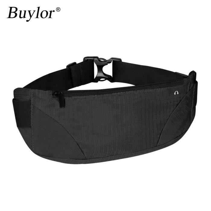 Ceinture Running Nordrun étanche - Sac Banane Ajustable 69-110 Cm, Poche Téléphone 20x10 Cm