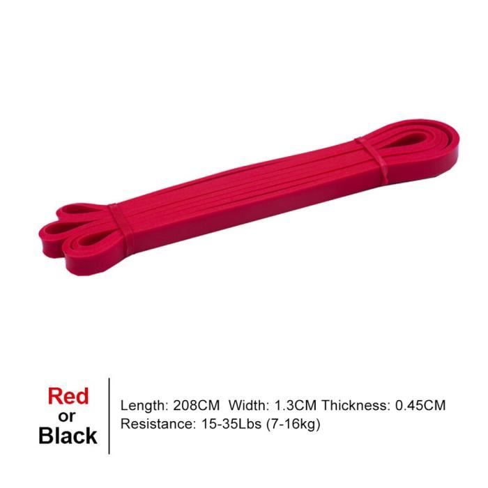 Bande Élastique Résistance Ryher – Lot Fitness & Tractions Assistées, CrossFit, Musculation, Renforcement (Jaune/Rouge/Noir/Violet/Vert/Bleu)