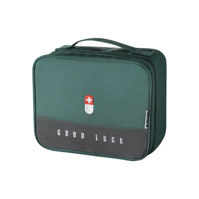 Luqeeg Grande Boîte De Secours Familiale – Organisateur Médicaments PP Robuste Avec Poignée, Idéal Voyage & Camping