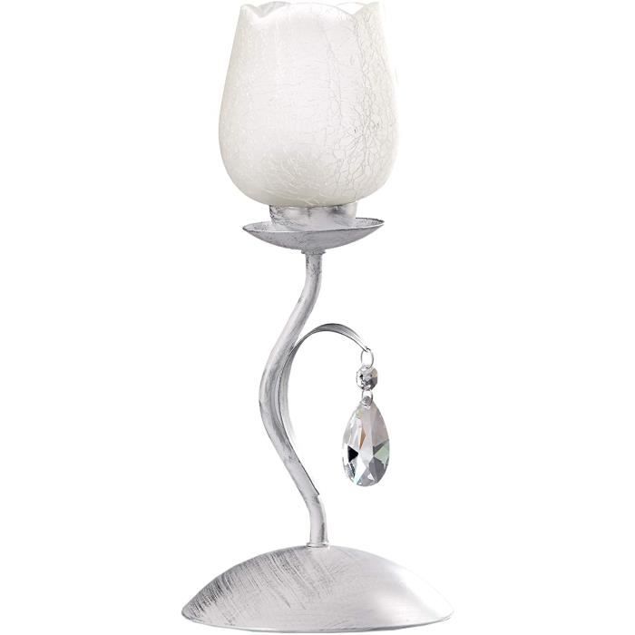 Abat-jour Lampe De Table à Pétales - Blanc - Douille E27 - DIY Décoration