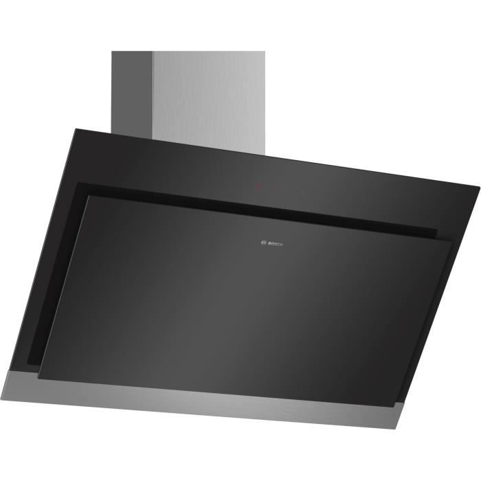 Photo de bosch-dwk97hm60-hotte-murale-inclinee-evacuation-recyclage-680-m3-air-h