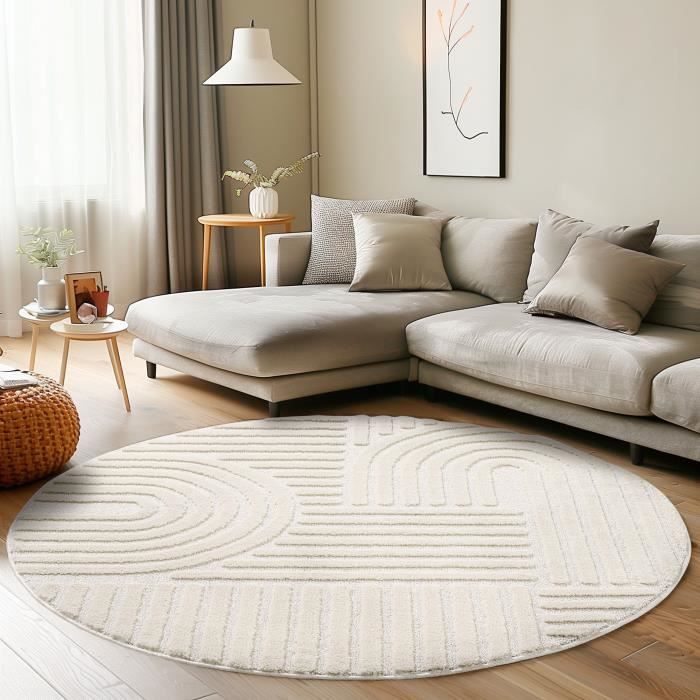 Luxus Shaggy Plus Hoogpolig Vloerkleed - Hoog Laag Design - Grijs - Rechthoekig - Zacht en Luxe