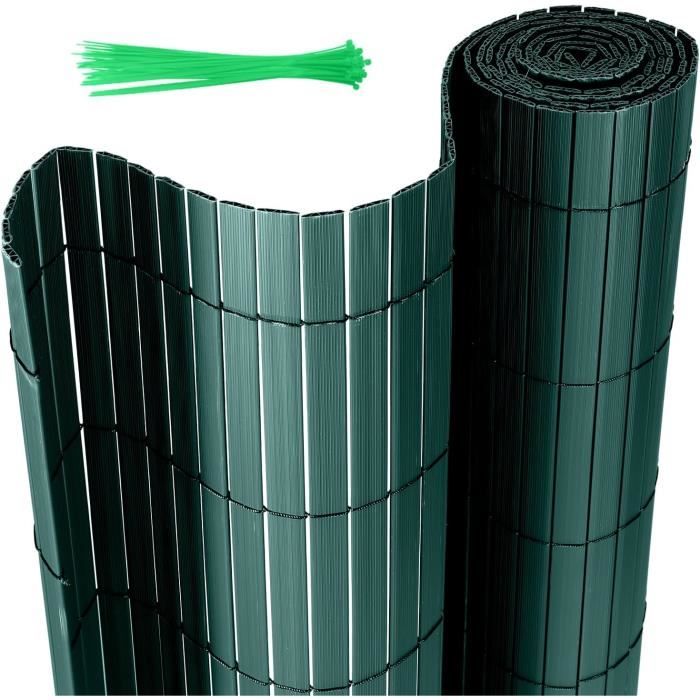 Brise-vue De Jardin DELLNA 2x5 M - Résistant UV Et Intempéries, Avec œillets Et Serre-câbles - Pour Terrasse, Balcon, Piscine - 13