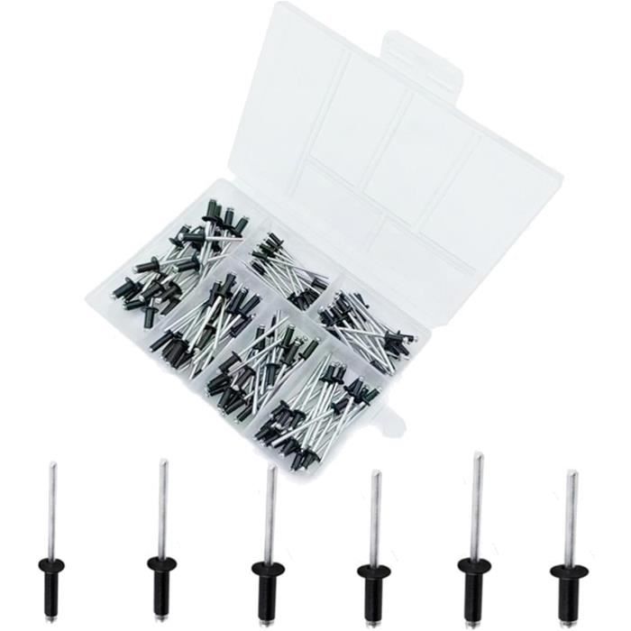 120X Rivets Aveugles Aluminium M2.4-M4 Rivets Pop À Tête Domestique ...