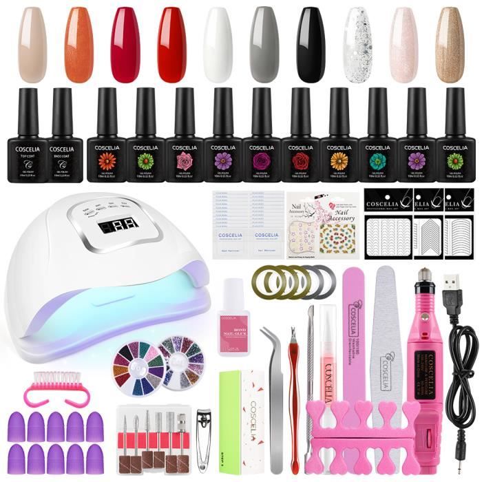 Set De 7 Pinceaux Pour Nail Art - Manucure Gel UV, Vernis, Décoration - SODIAL - Neuf