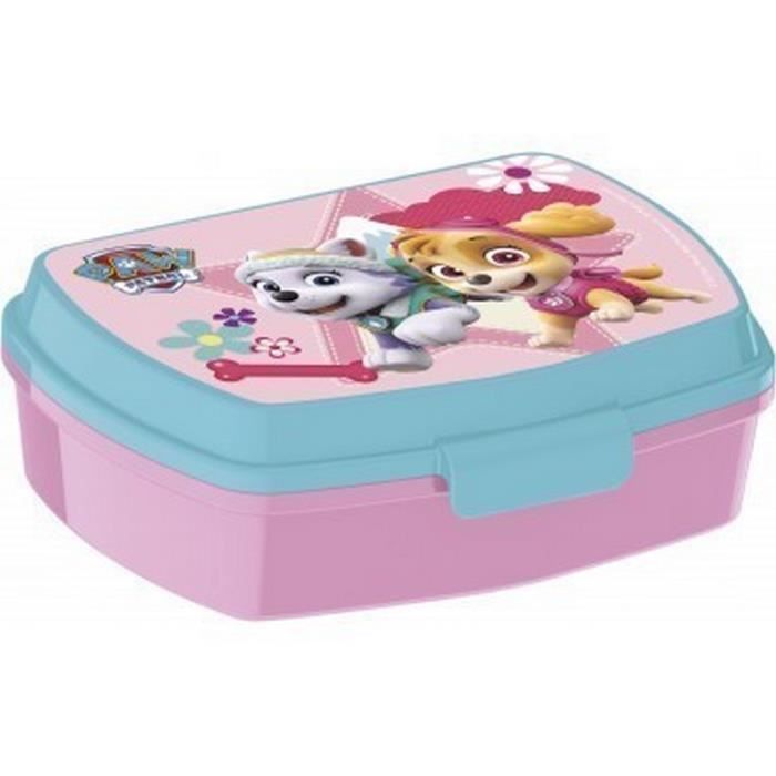 Boîte à Goûter Enfant Pat' Patrouille - 3 Compartiments - Sans BPA - Lavable Au Lave-vaisselle - Pour école, Pique-nique, Maternelle