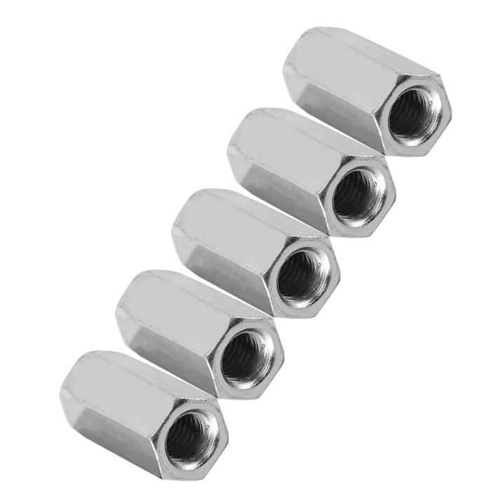 Lot De 50 écrous Hexagonaux Autobloquants M10 X 1.5 - Insert Nylon, Acier Carbone Zingué