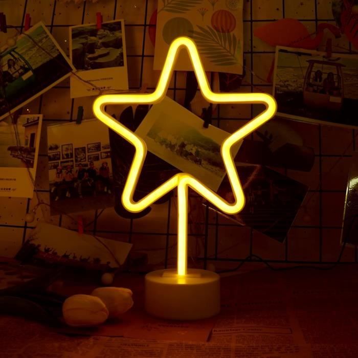 Néons Planétaires LED Décoratifs USB Ou Piles - Lampe Murale Bleue Chaude Pour Chambre, Salon, Bar Et Fêtes