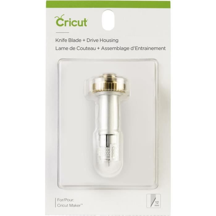 Cricut - Embout de lame de couteau + adaptateur pour Cricut Maker - Blanc