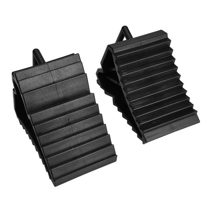 Cales Roue Métal Pliantes - 2 Pièces Noires Anti-dérapantes Pour Voiture