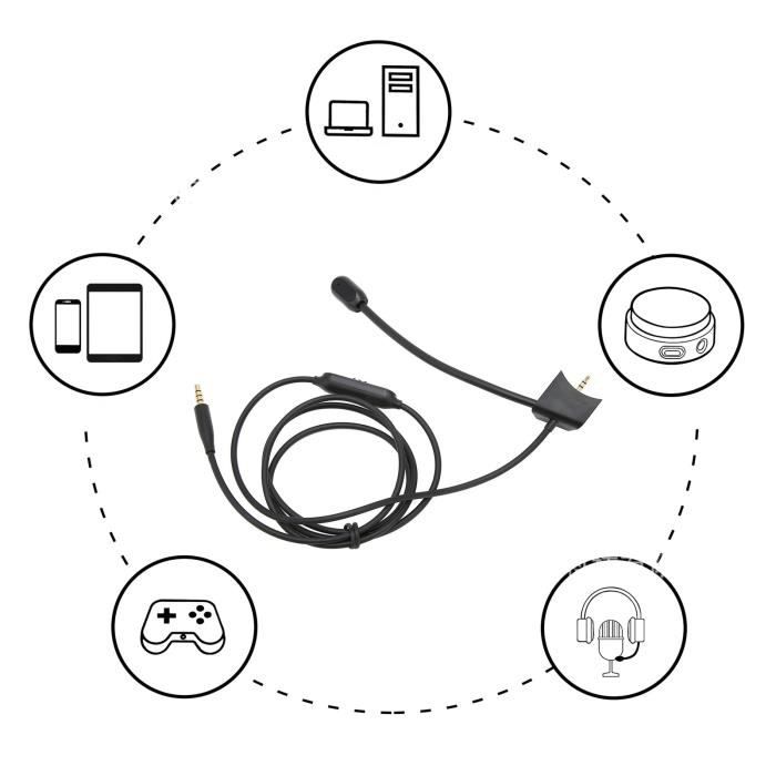 Perch Audio ROM Microphone perche câble Câble audio de microphone de réduction de ...