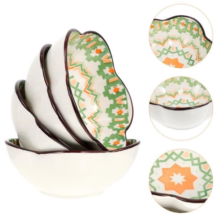 Plat Mignon En Céramique Forme Cœur - Mini Assiettes Condiment 8 Cm - Lot De 4 Soucoupes Sauce Soja Sushi