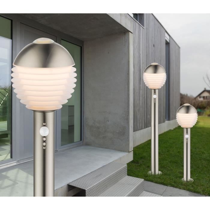 Globo Lighting Borne Exterieure Inox Plastique Opal Achat