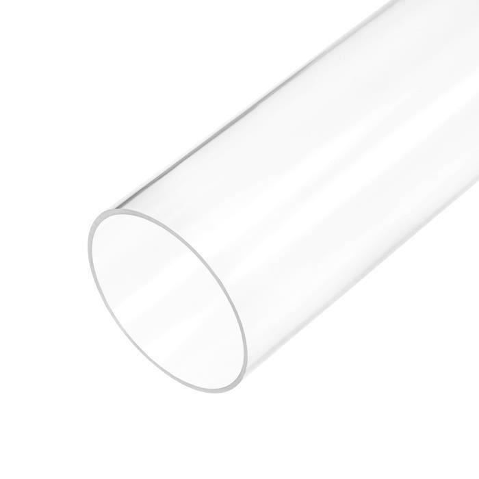 Tuyau Acrylique Transparent 13x15mm - 30cm - Pour Aquarium, DIY, Décoration - Facile à Couper